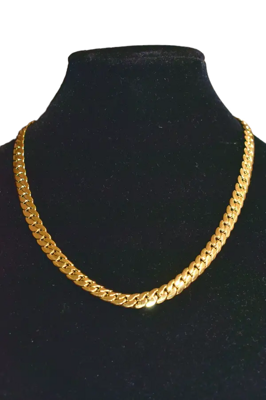 Collier chaîne dorée