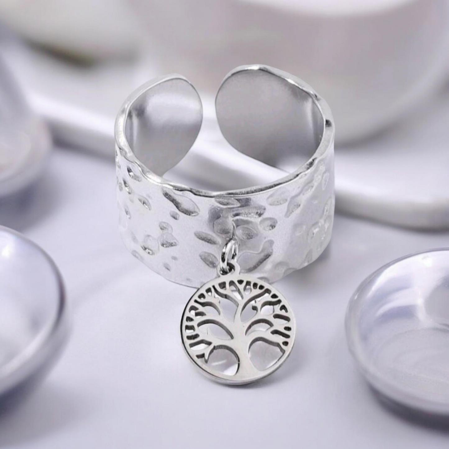 Bague breloque arbre de vie