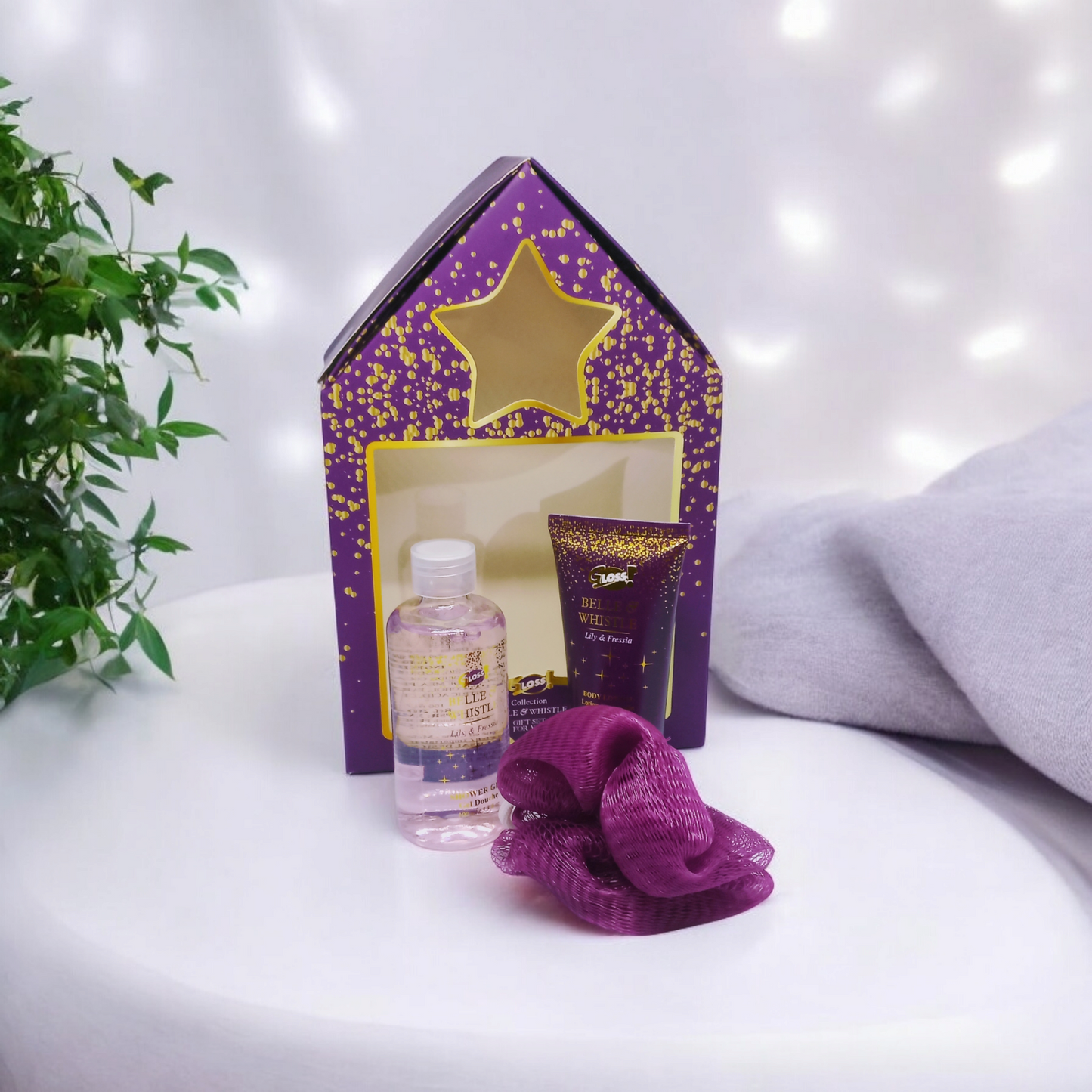 Coffret cadeau set de douche Belle & Whistle