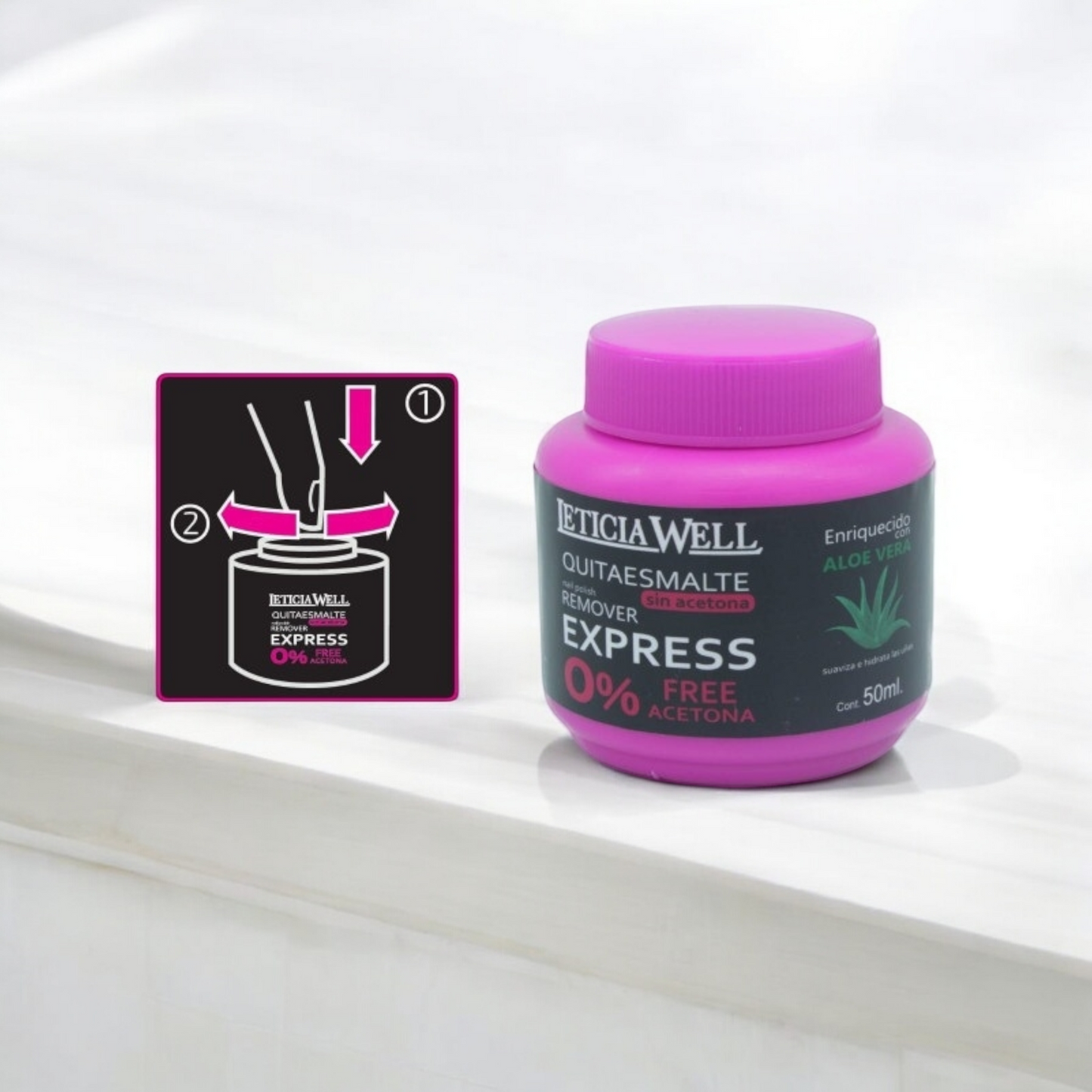 Dissolvant express pour vernis à ongle